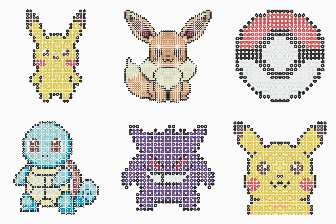 Pokemon Perler Beads bead patterns