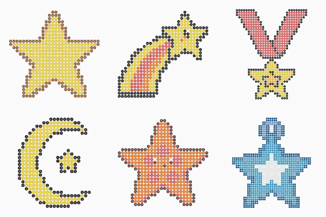 Perler Beads Star Patterns bead patterns