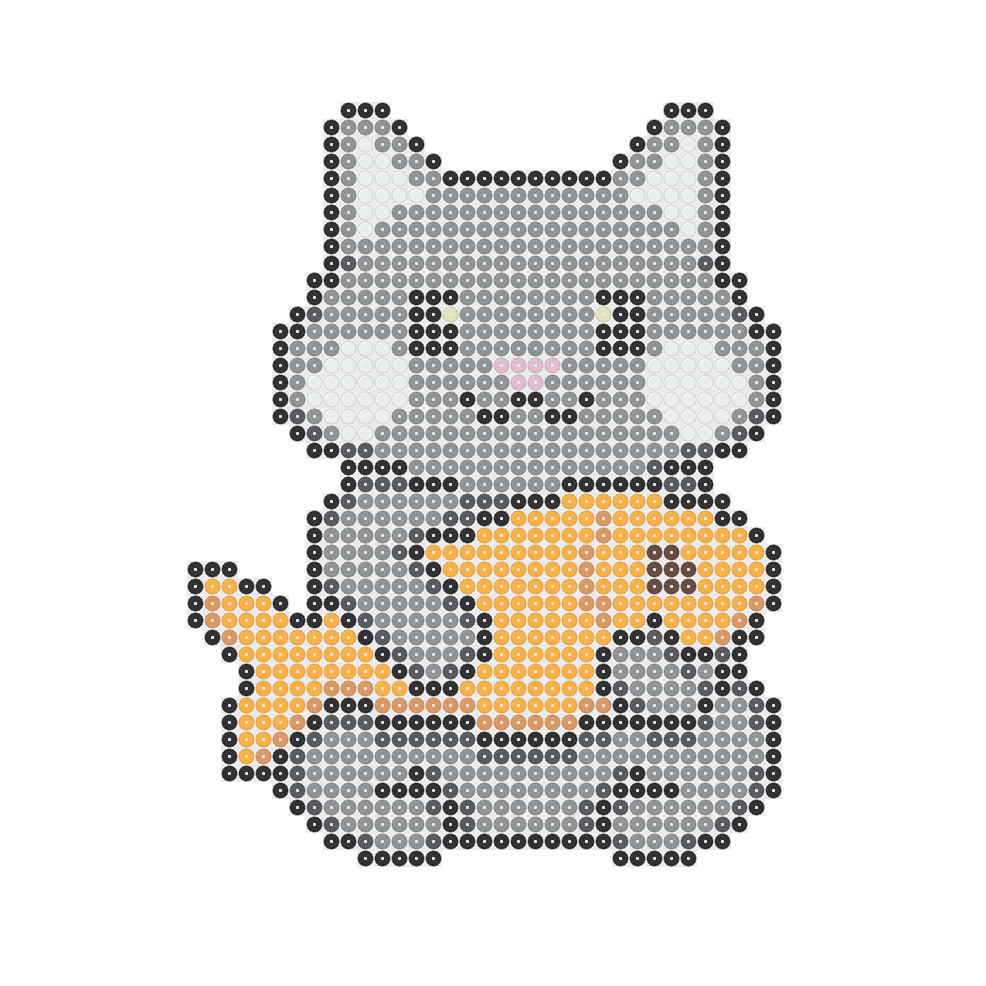 Cat With Fish 58×58